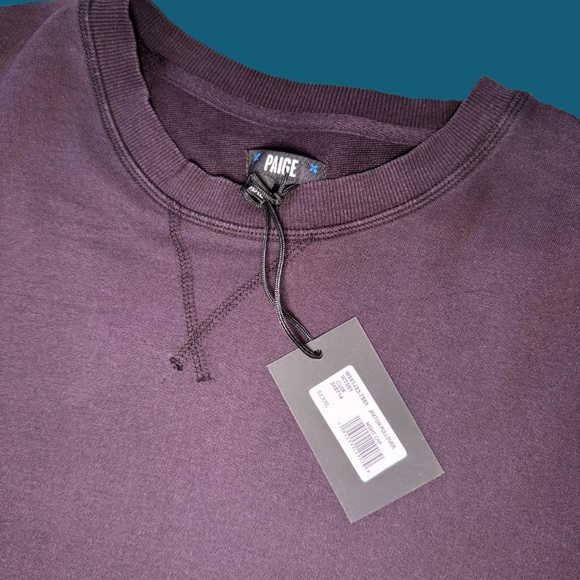 PAIGE Men's Jaxton French Terry Long-Sleeve Sweatshirt in Night Cap - 2XL - Picture 6 of 16